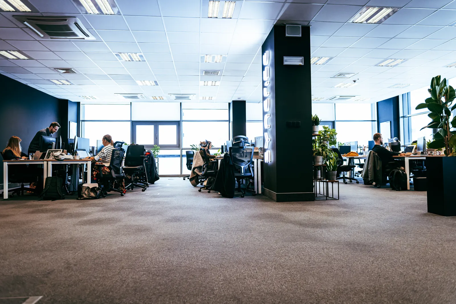 Kraków HQ — open-plan workspace